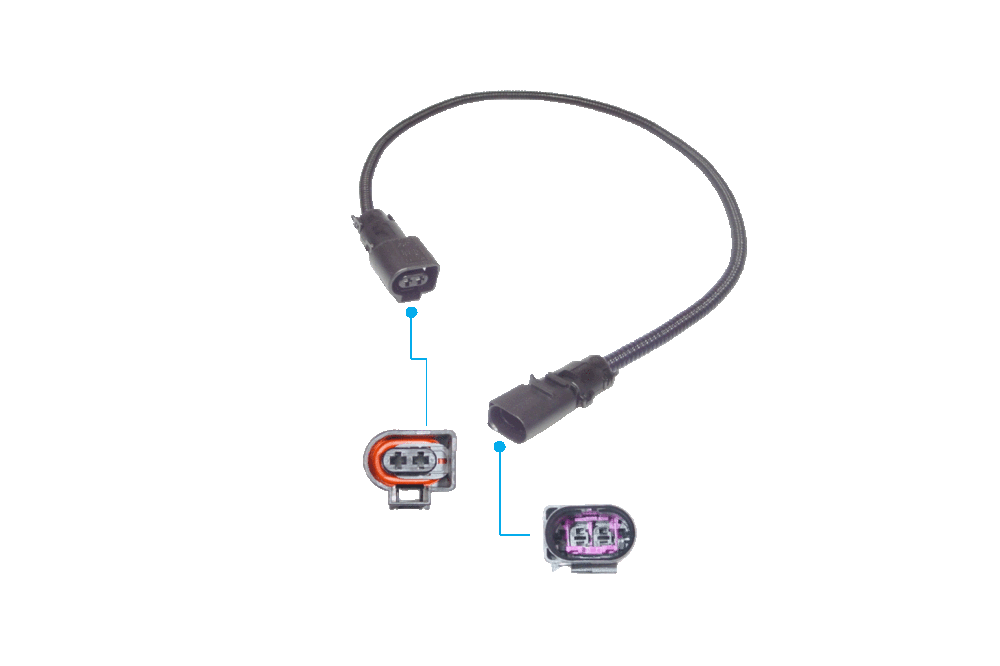 2-pin extension cable FEP 2.8