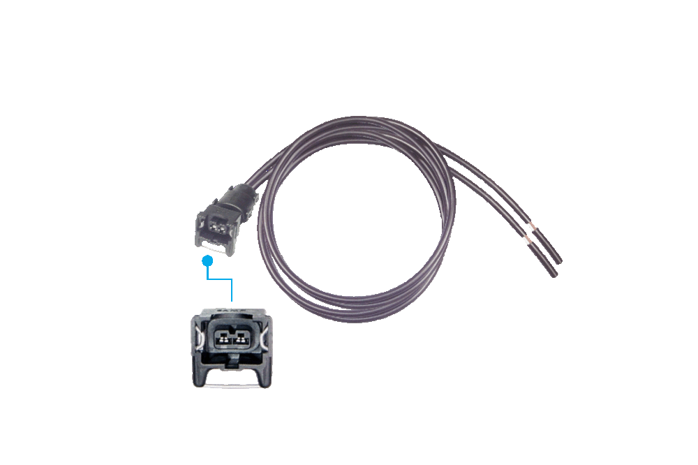 2-pin Y connecting cable JPT with socket housing