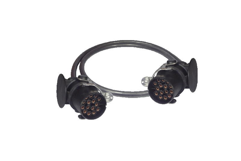 15-pin connection cable ISO 12098 with 2 plugs