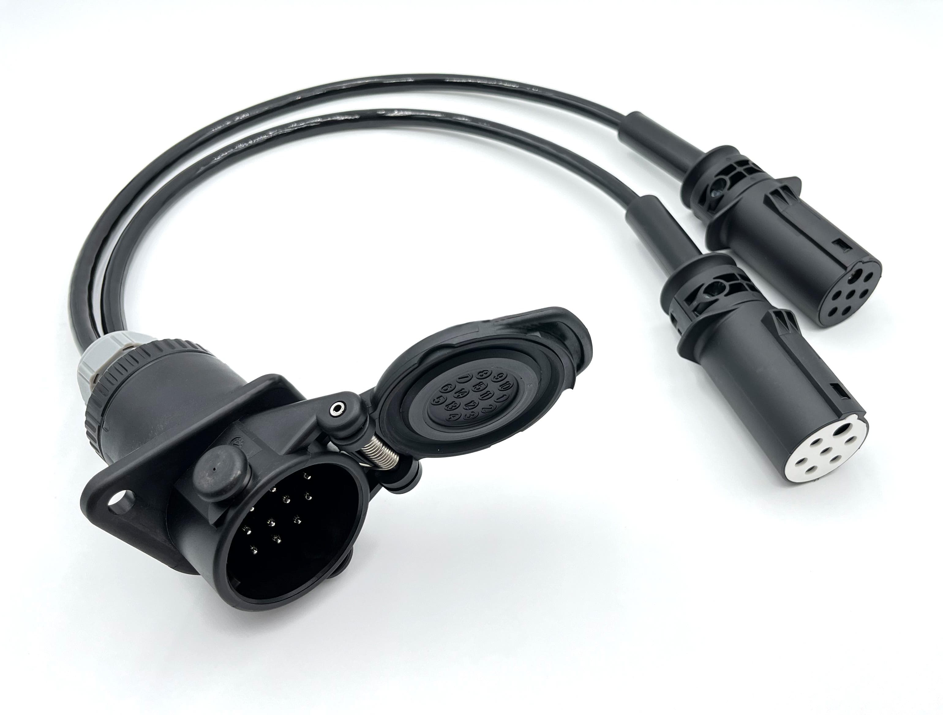 15-pin Y adapter cable ISO 12098 socket to 7-pin type N/S plug